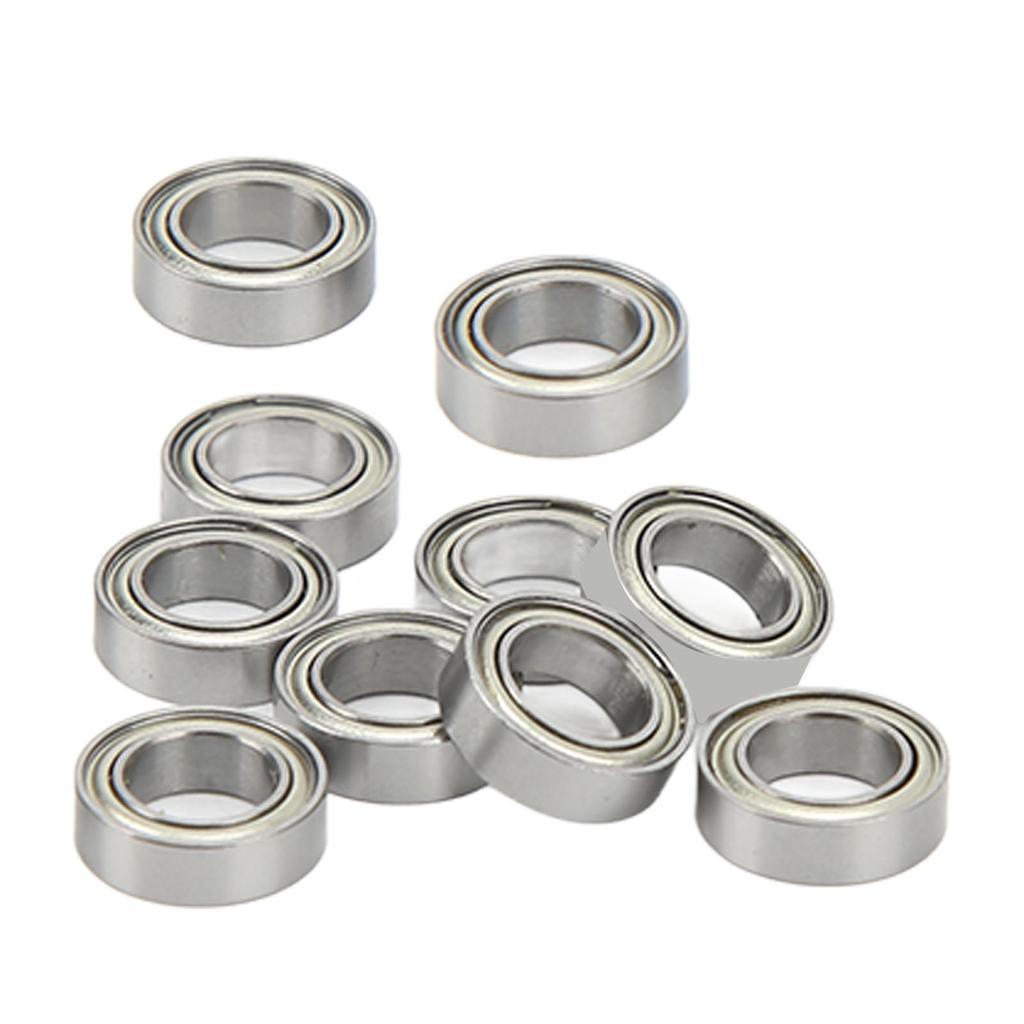 10PCS RC Ball Bearings Set Steel Silver RC Ball Bearing Corrosion Resistant RC Accessories For 110