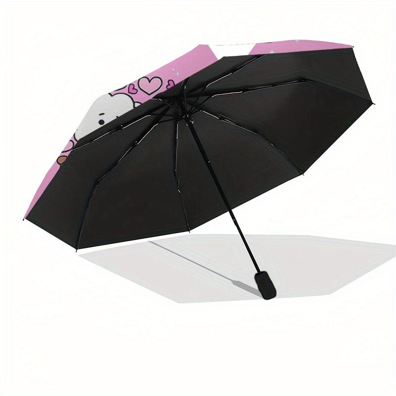 1pc BT21 Character Heart Shape Umbrella with Plastic Handle,Suitable for All Seasons Home Travel Outdoor UmbrellaM1295