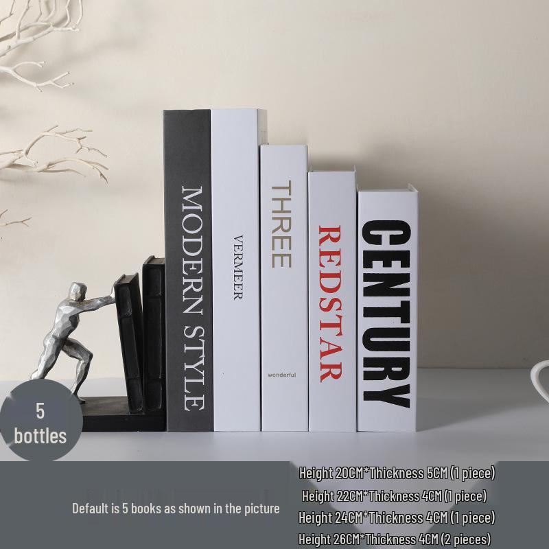 

Modern Minimalist Decorative Faux Book Ornament for Bookcase or Desk