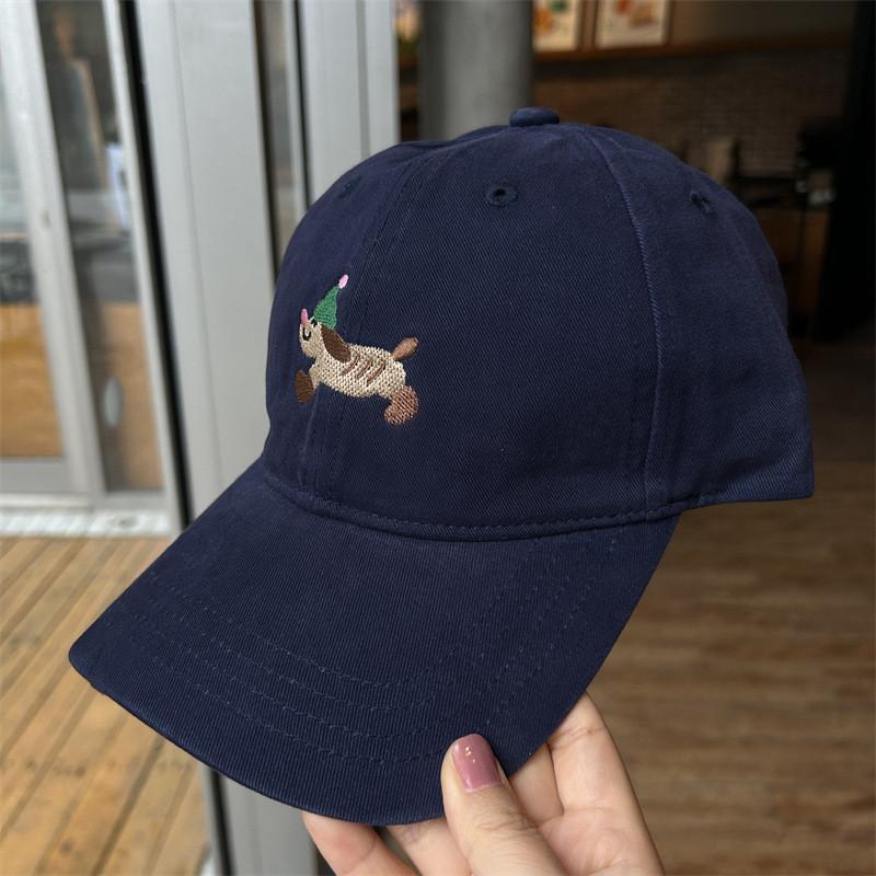 Dog Dachshund Lovely Embroidered Baseball Cap Adjustable For Outdoor Leisure Use