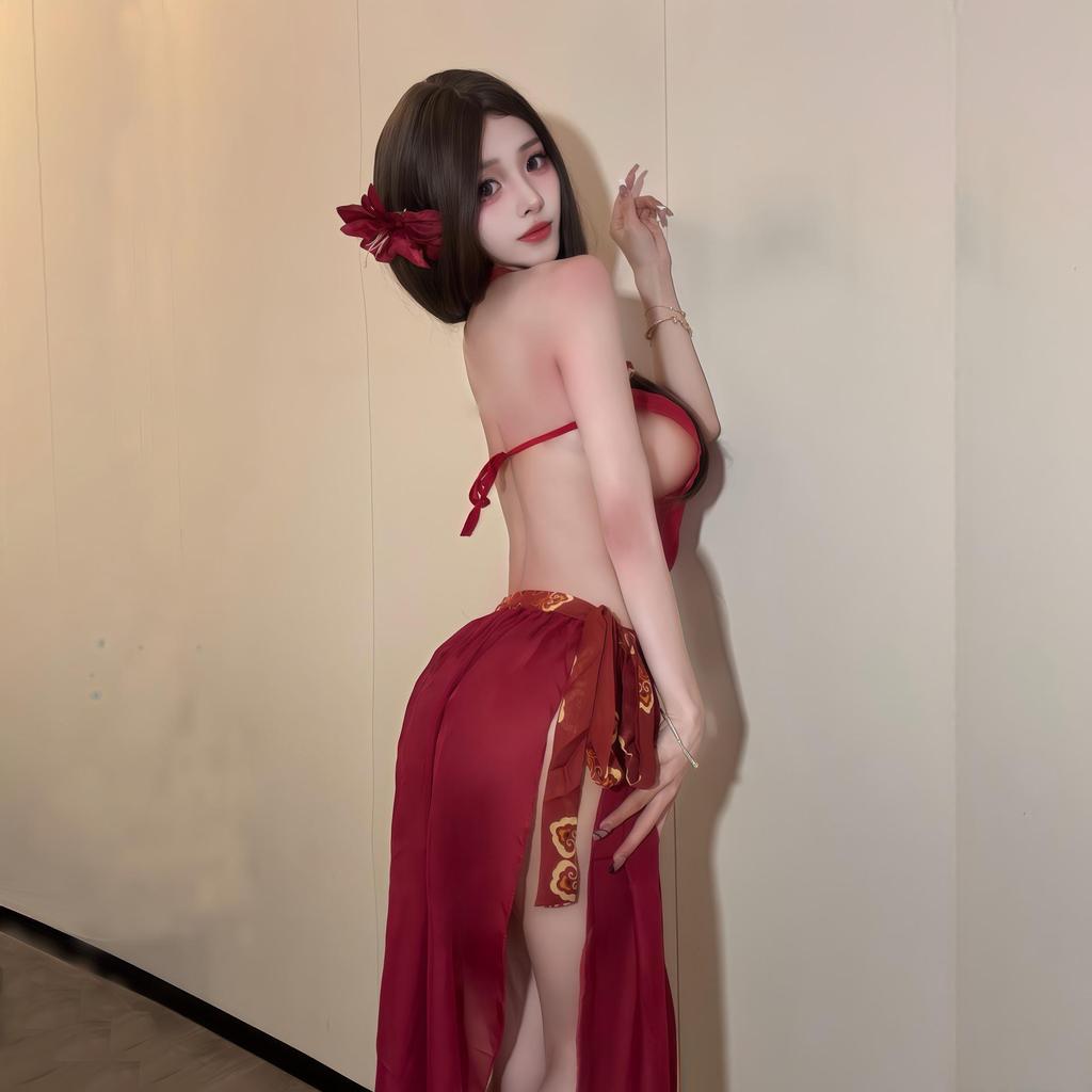 Ancient Style Noblewoman Embroidered Hanfu Lingerie Set