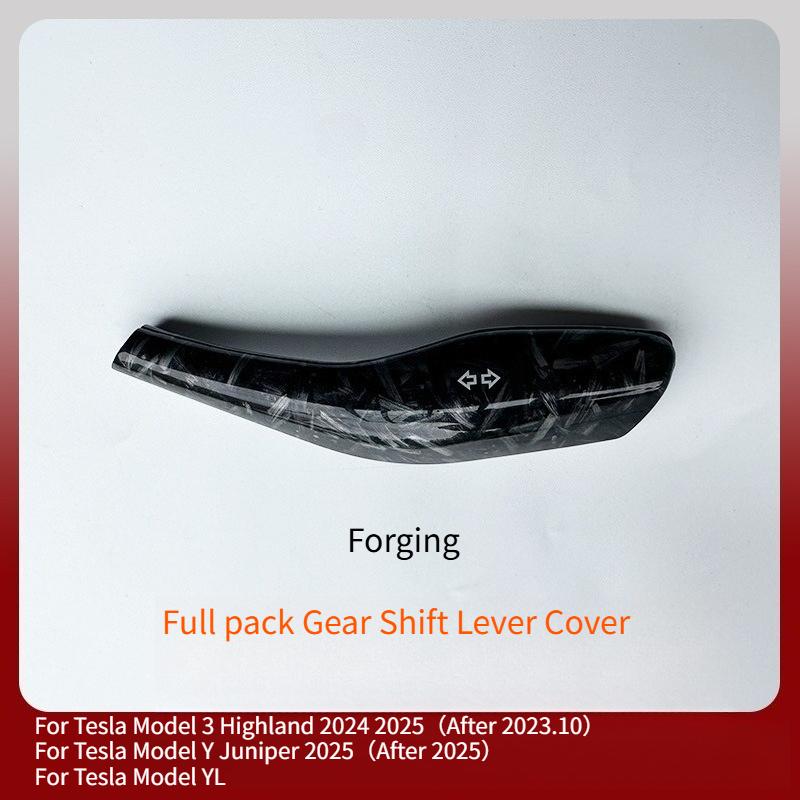 For Tesla Model 3 Highland Model Y/YL Juniper 2025 Shift Lever Decoration Cover Steering Wiper Gear Lever Interior Modification