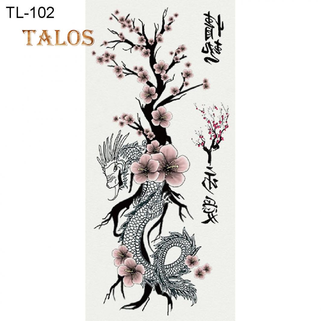 

Мода Бабочка Дракон Цветок Боди-Арт Временные Поддельные Татуировки Наклейки Наклейка Временные Татуировки TL-102