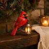 Weihnachtsgeschenk für Freunde Roter Vogel Weihnachtsbaumschmuck, Acryl Hängedekoration Dekorative Ornamente Zuhause Feiertag, Festlicher Anhänger Party Kamin,