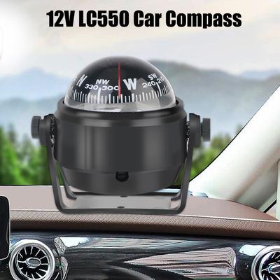 Boat Compass With Electronic LED Light 12V LC550 Car Guide Nautical Compass Navigation Positioning Waterproof