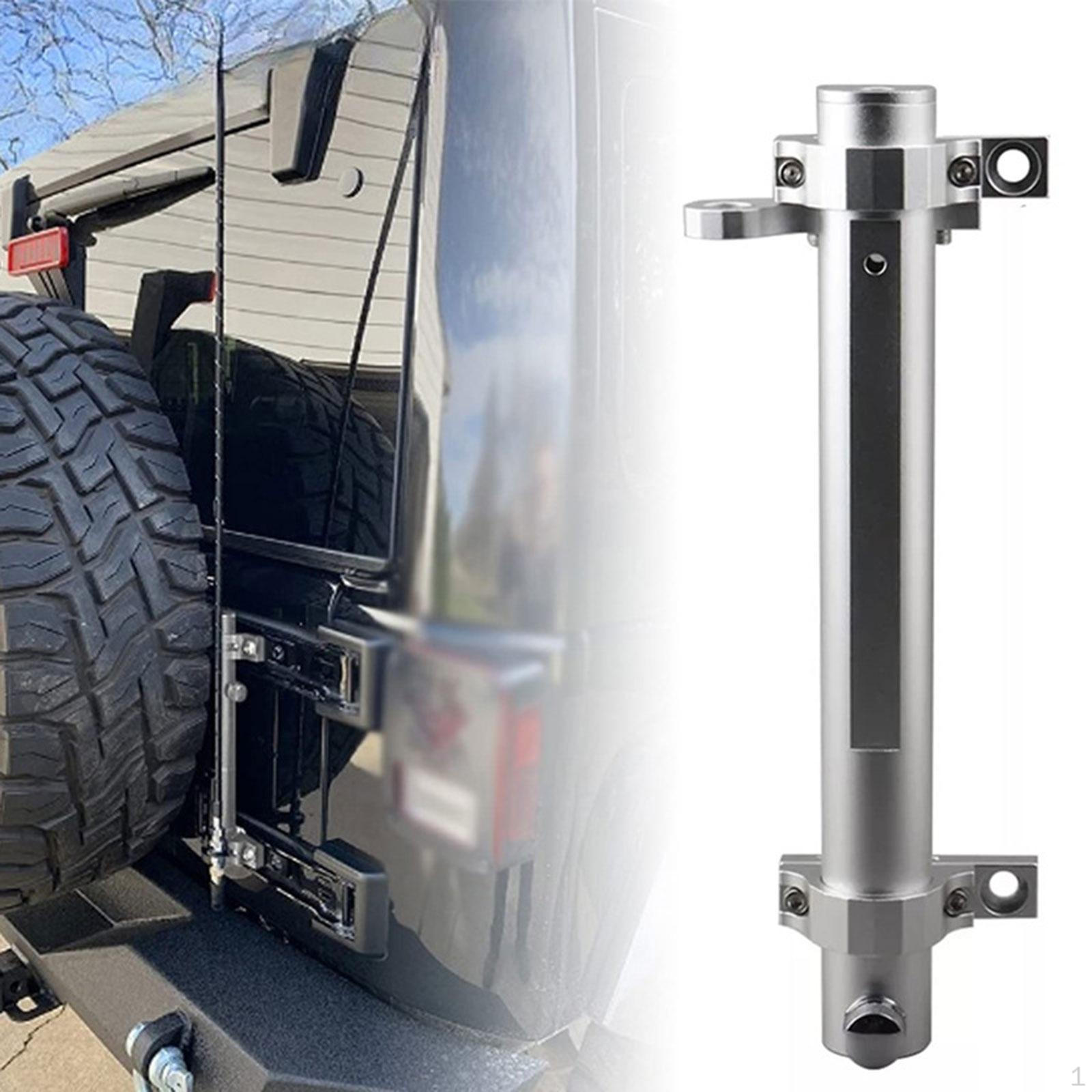 

Кронштейн для флагштока на петле задней двери, кронштейн для фонаря, алюминиевый сплав, автомобильные аксессуары, запасная часть, основание антенны серебряный