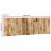 Headboard 160 cm Solid Mango Wood