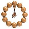 Handcrafted Six-Lobed Dragon Wood Buddhist Beads Rosary, 20mm