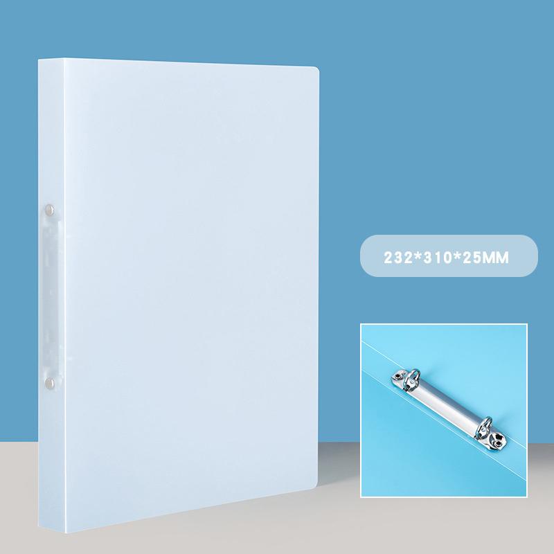 1Pcs A4 Perforated Folder Candy-Colored Transparent O-Shaped 2-Hole 3-Hole 4-Hole Waterproof File Folder Binder 311mm 639₽