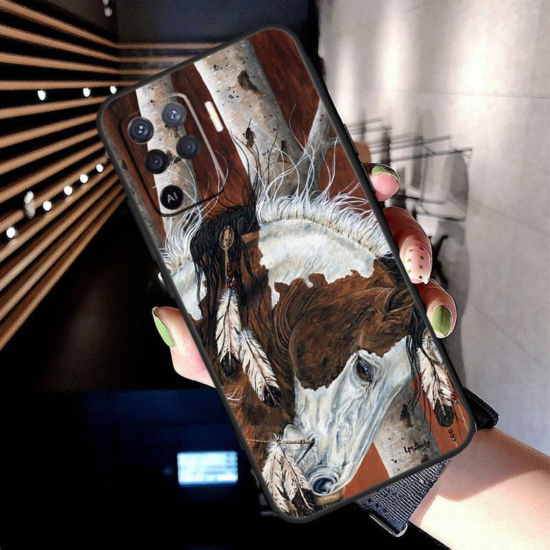 

Western Cowgirl Cowboy Boots Cowhide Case For Oppo A5 Pro A15 A17 A57 A77 A18 A38 A58 A78 A94 A74 A54 A16 A76 A96 A40 A60 A80 For OPPO A15