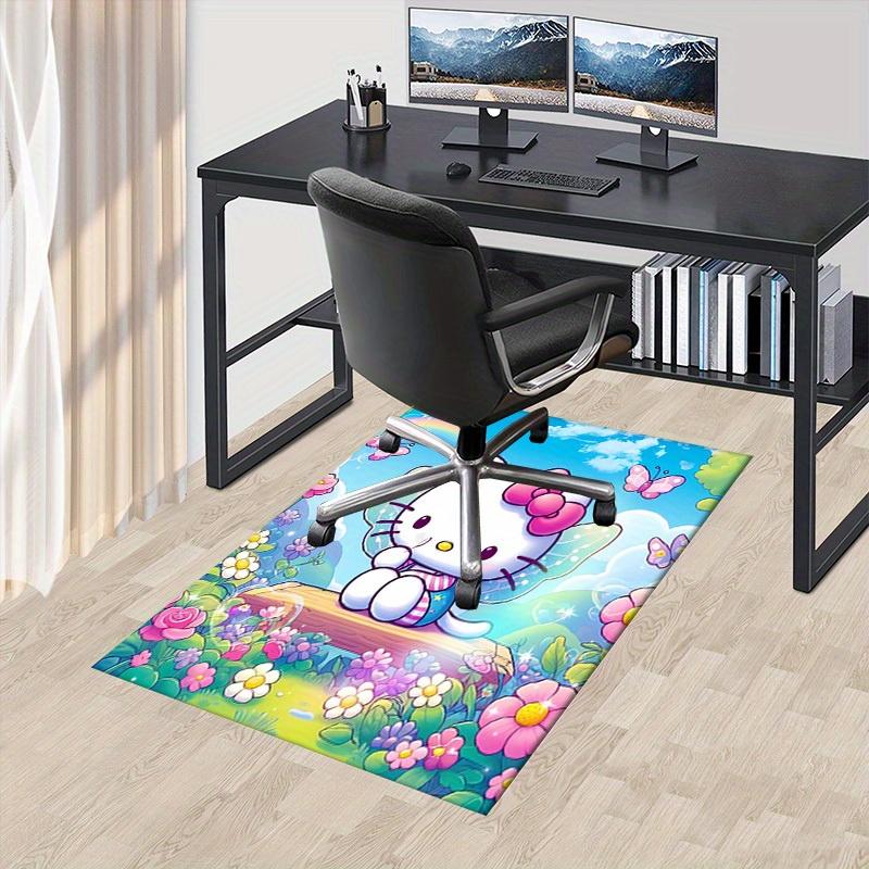 

1pc Hello Kitty Fairy Tale Office Carpet Under Desk Mat Gift Universal Decorative Rug for Room Bedroom Living Room Playroom Nursery Garden P 60cm by 90cm
