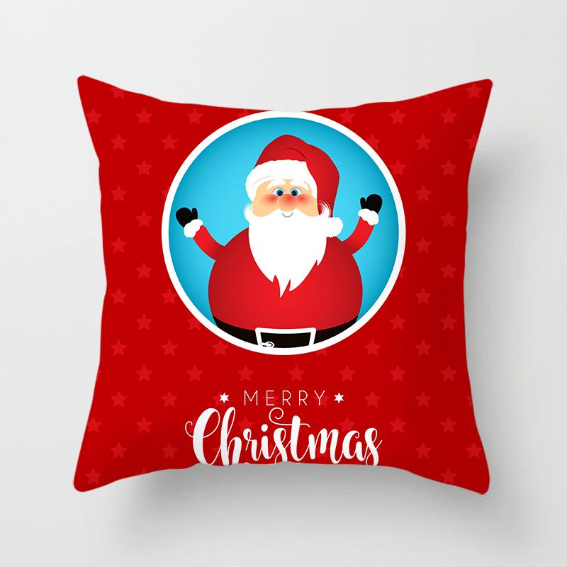 Tegneserie Julenissen Putetrekk Sofa Barnerom dekorasjon Merry Christmas Putetrekk