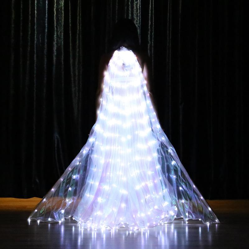 LED Leuchtender Teleskopstock Flügel Erwachsene Tanzflügel 360-Grad Große Flügel Tanzende Leuchtende Requisiten Bauchtanz Leuchtende Flügel