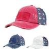 Vintage Washed Distressed Trucker Hat, American Flag Embroidery Baseball Cap for Men Women