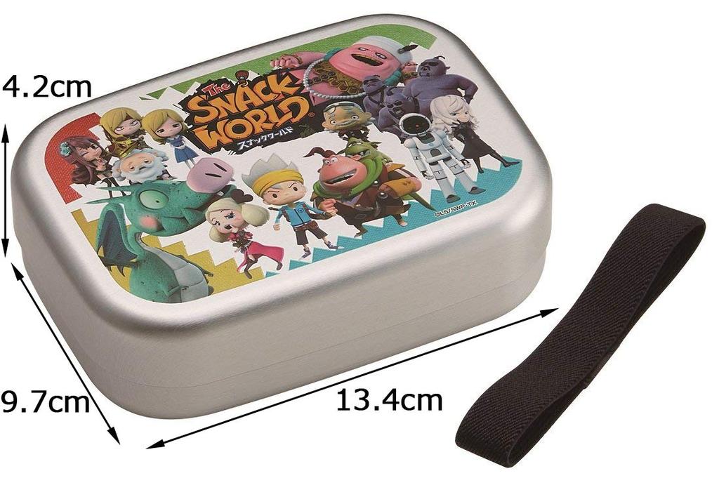 Skater Aluminiowy Lunch Przekąska Wyprodukowano w ALB5NV Pudełko dla Dzieci, 370ml, Świat, Japonia,