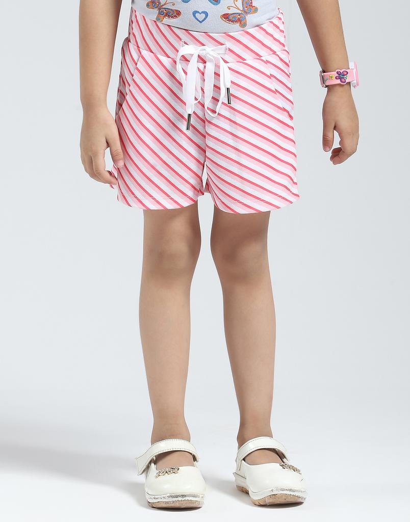 MONTE CARLO Girl's Regular Fit Printed Half Sleeve Short Set