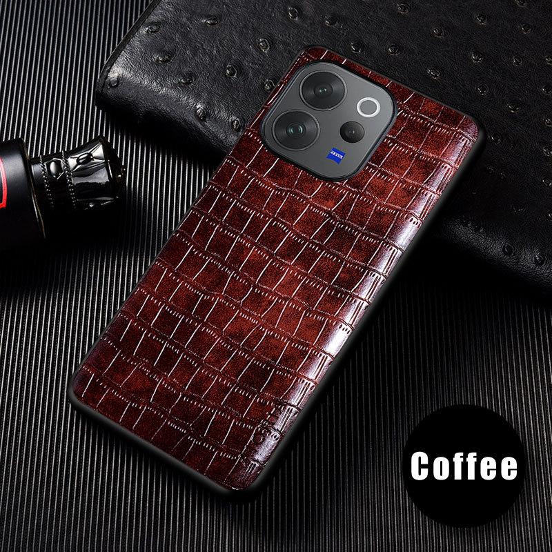 Crocodile Leather Case For Vivo V70 FE Slim Fit Premium Protective Cover for Vivo V70 case