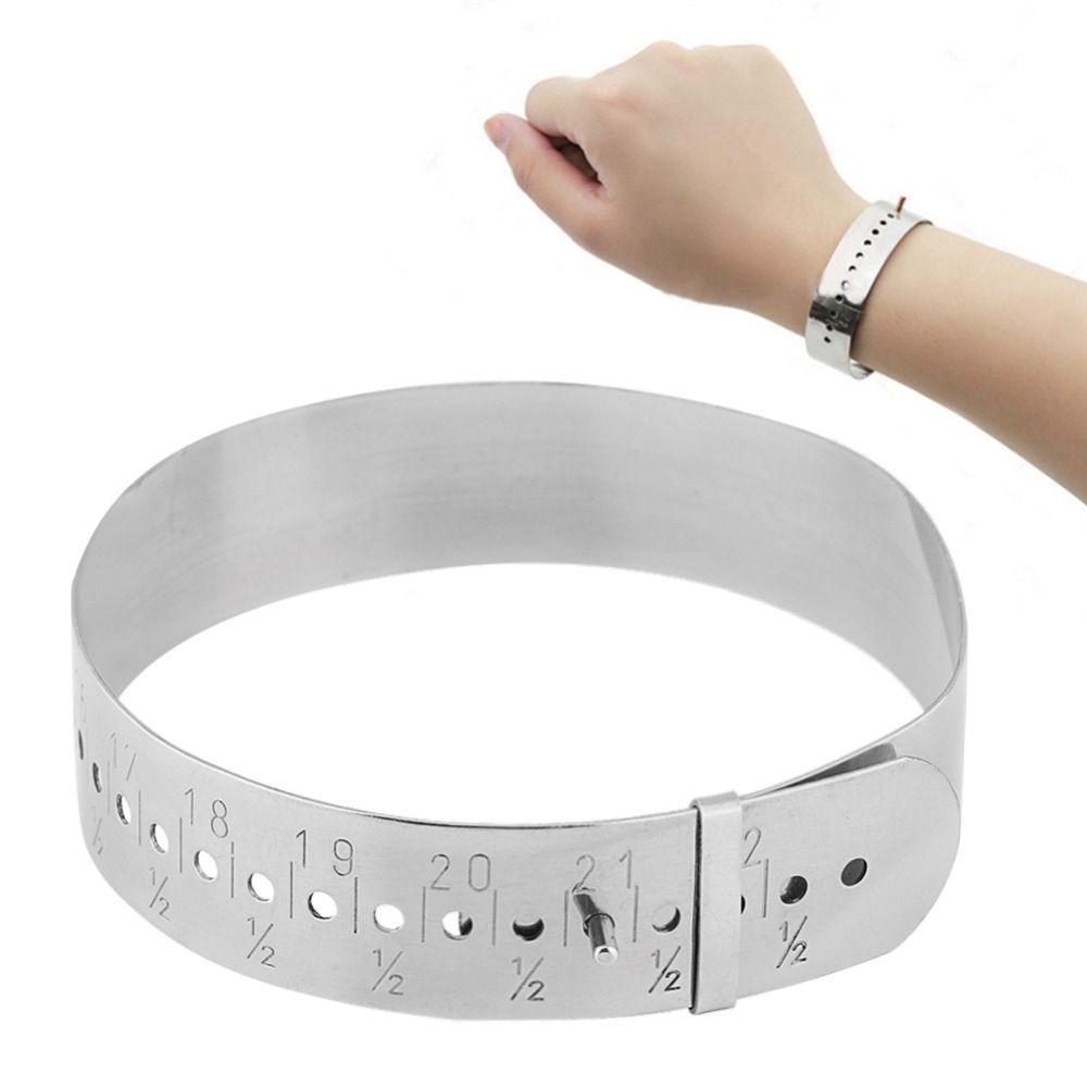 Adjustable Metal Slide Adjustable Bangle Gauge Stainless Steel Wrist Sizer  Bracelet Sizing