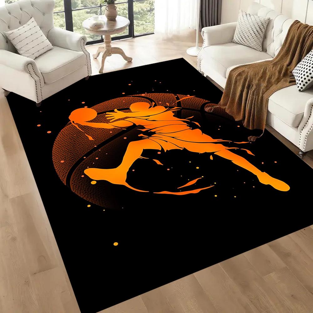 Dynamic Basketball Moves Floor Mats for Living Room, Bedroom and Room Decoration Are Suitable for Gifts.