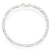 6mm Men's Hip Hop Textured Figaro 3:1 Cuban Chain Necklace - Stainless Steel Accessories