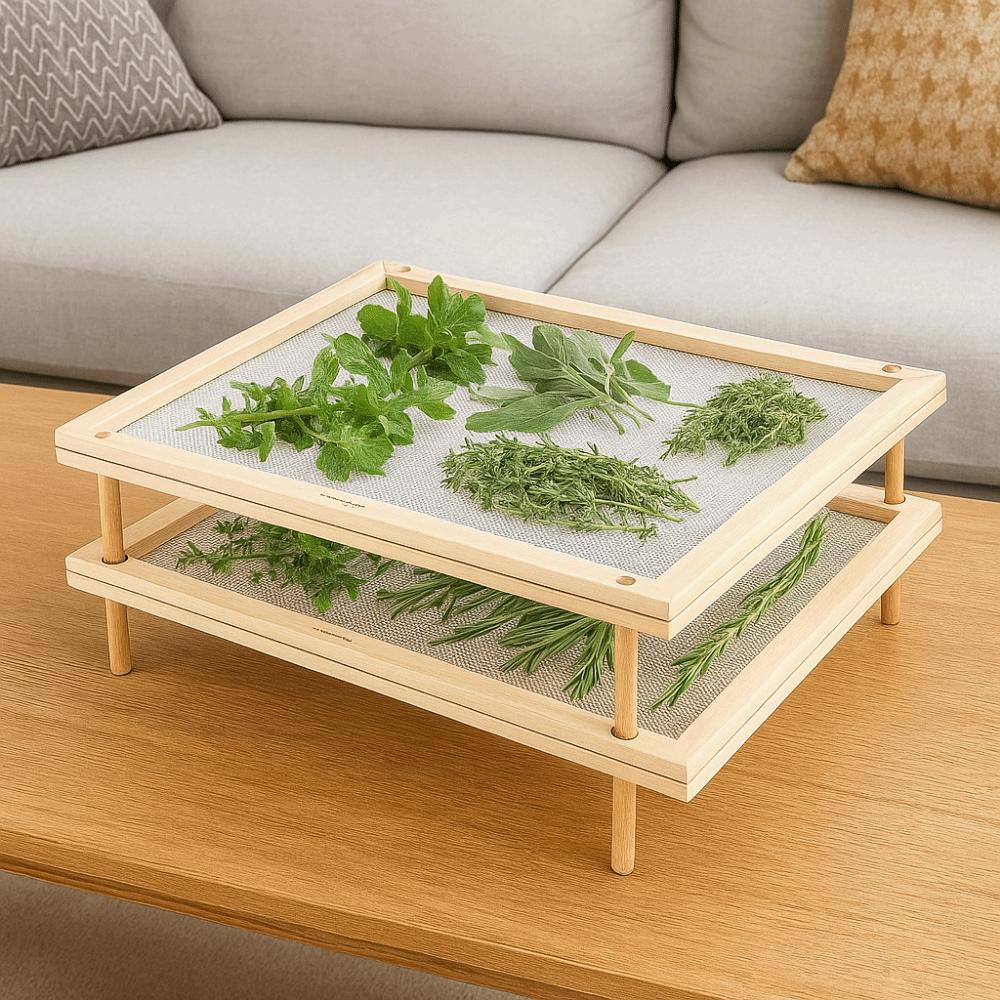 Stackable Pasta Drying Racks Wooden Mesh Food Dryer Holder Food Dryer with Net  Kitchen