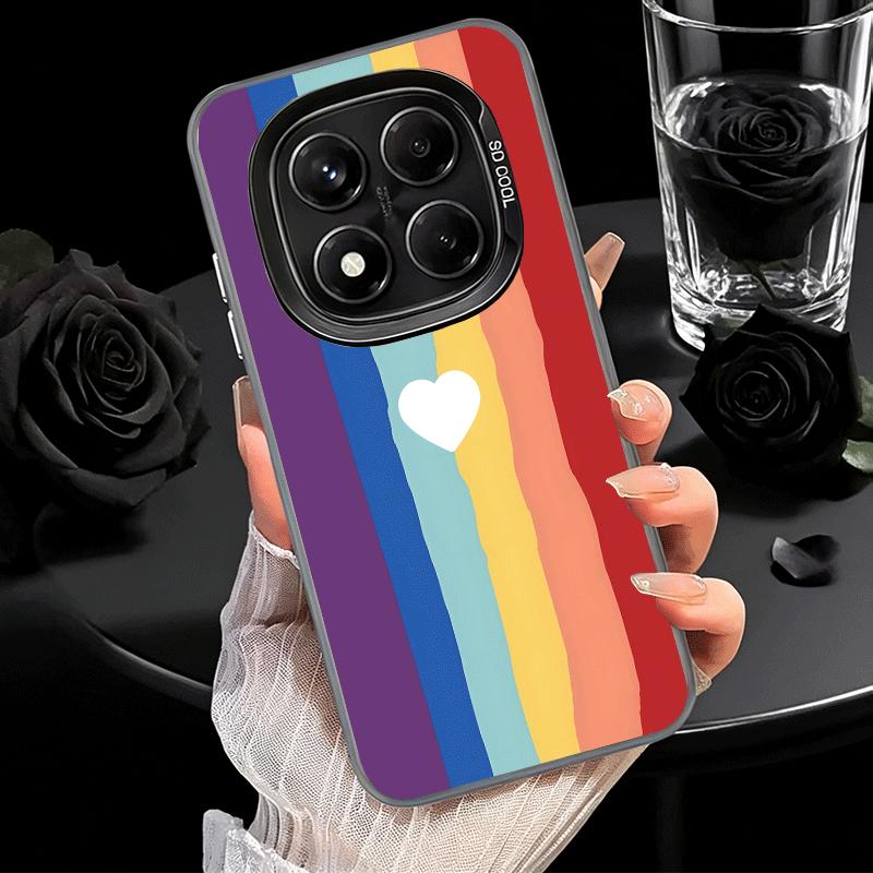 Rainbow Gradient Love Desgin Soft Phone Case for Xiaomi Redmi Note 13 14 15 Pro Plus 12S 12 11S 11 11T 10S 10 Shockproof Cover B