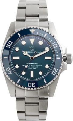 Hyakuichi 20 ATM Resistente à água Sweep Second Watch Relógio de moldura de cerâmica Deep Aqua [HYAKUICHI 101] Diver's Non-Date