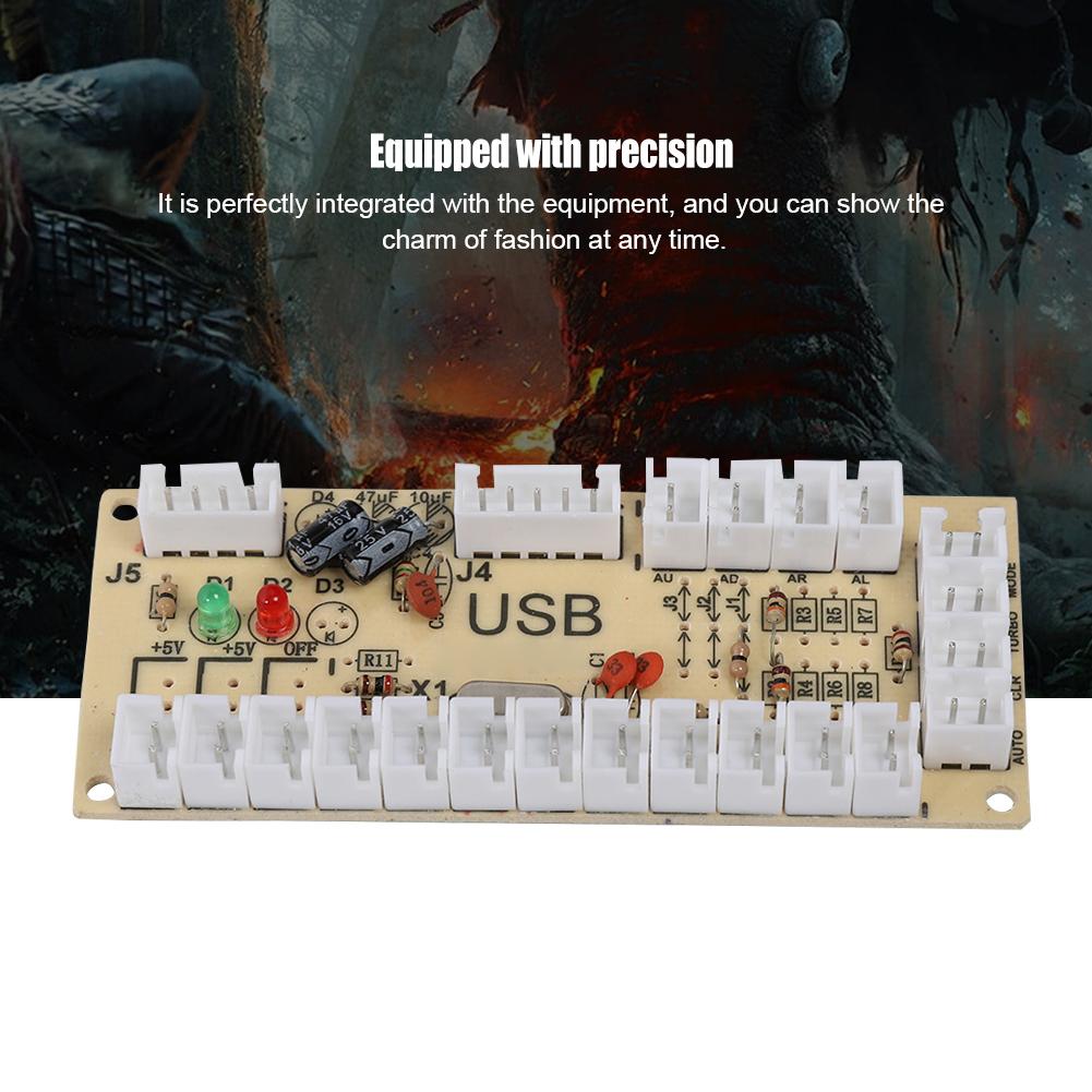 Arcade Game USB Encoder Controller with Acrylic Crystal Case for Raspberry Pi and PC Mainframe822A