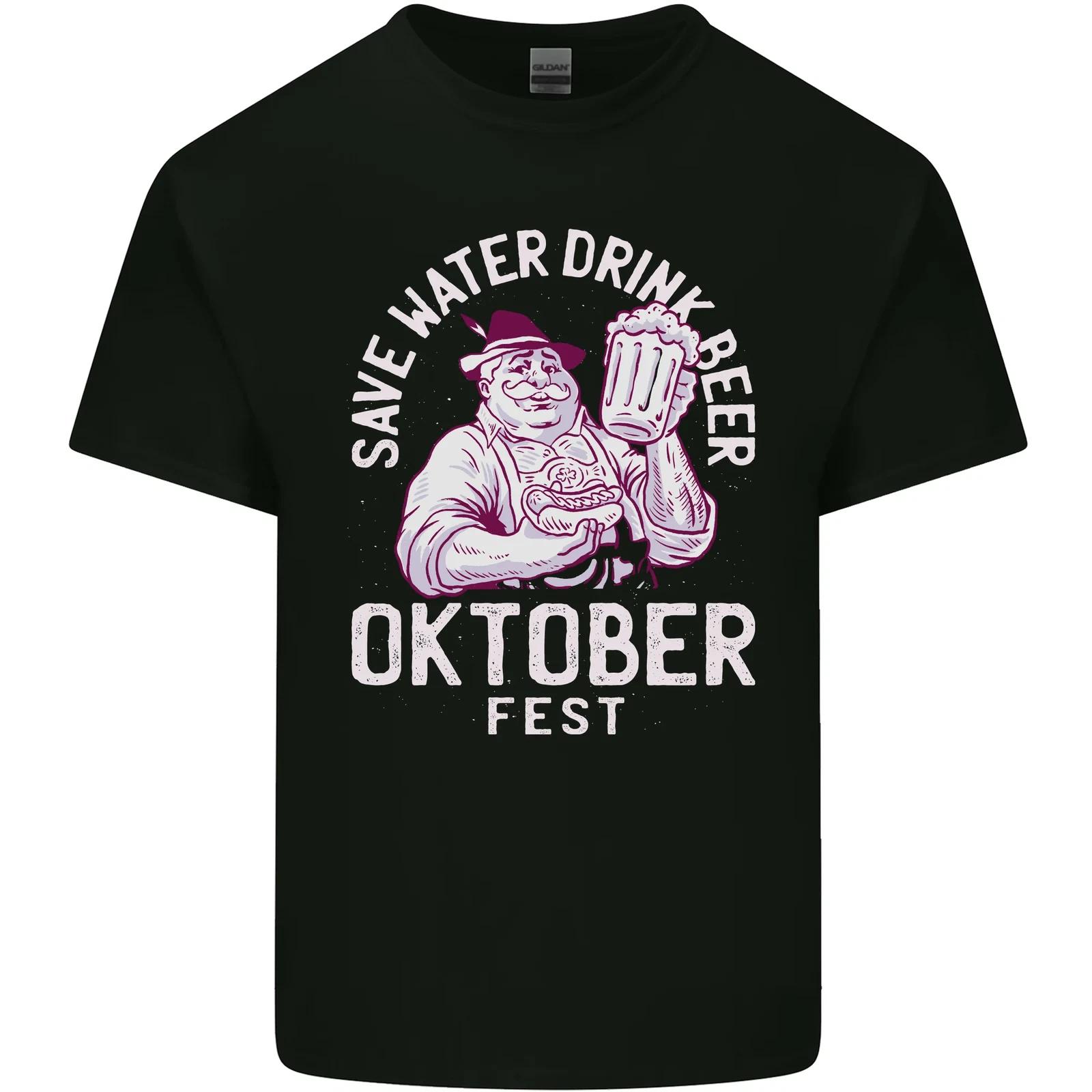 Oktoberfest Drink Beer Save Water Kids T-Shirt Childrens 4XL