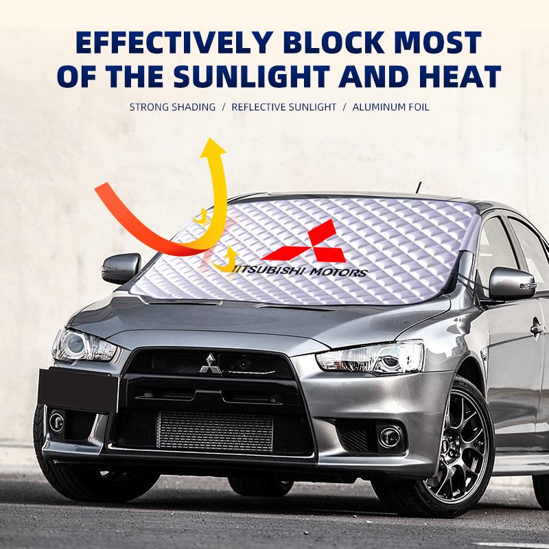 Car Snow Ice Protector Visor Sun Shad Fornt Windshieldhade Thermal ulatio For Mitsubishi Pajero XL Lancer Triton l200 Galant