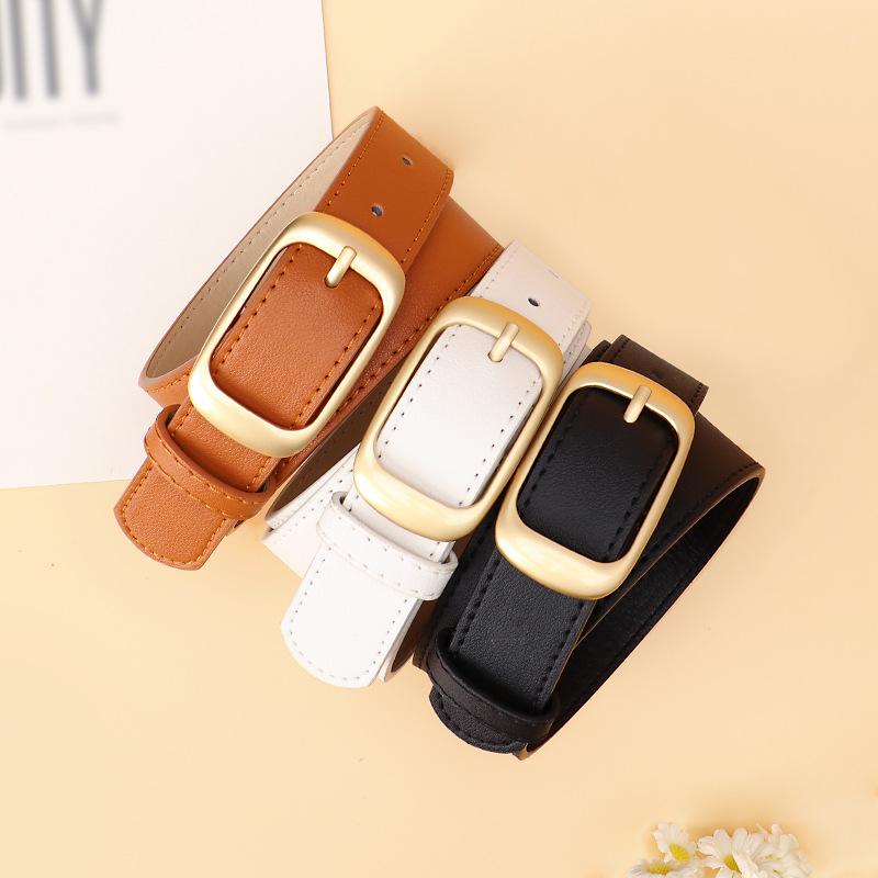Stylish Women's Korean Alloy Buckle Belt - Versatile and Elegant