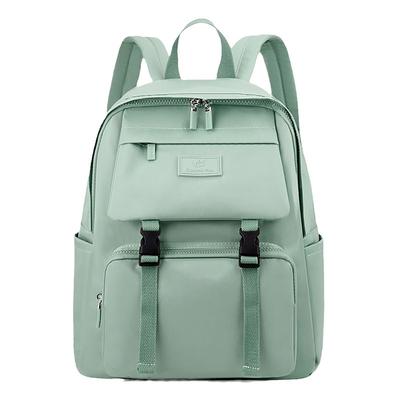 Ebyec Women's Lightweight Waterproof Nylon Backpack with Large Capacity, Perfect for School, Commuting, Travel, Unisex, Solid Color, Large School