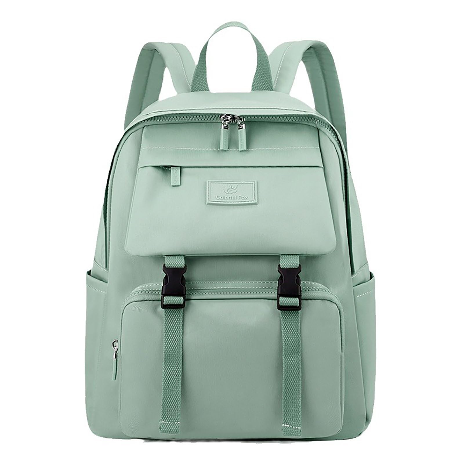 

Ebyec Women s Lightweight Waterproof Nylon Backpack with Large Capacity, Perfect for School, Commuting, Travel, Unisex, Solid Color, Large School