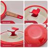 MeiLing Red Charm Ceramic Coated Three-Flavor Pot Set