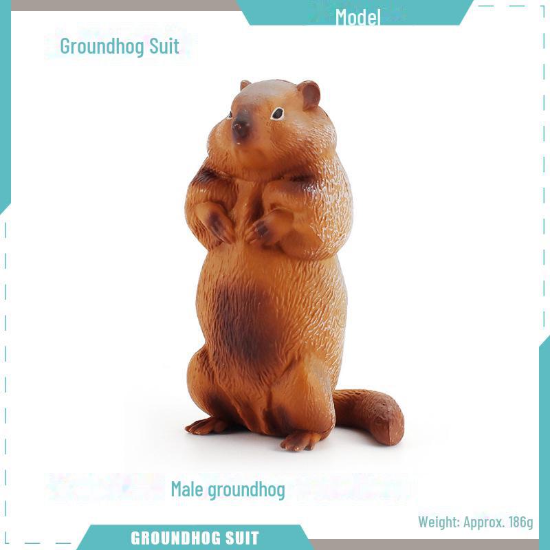 Wild Animal Models: Handmade Groundhog, Squirrel, and Chipmunk Forest Ornaments
