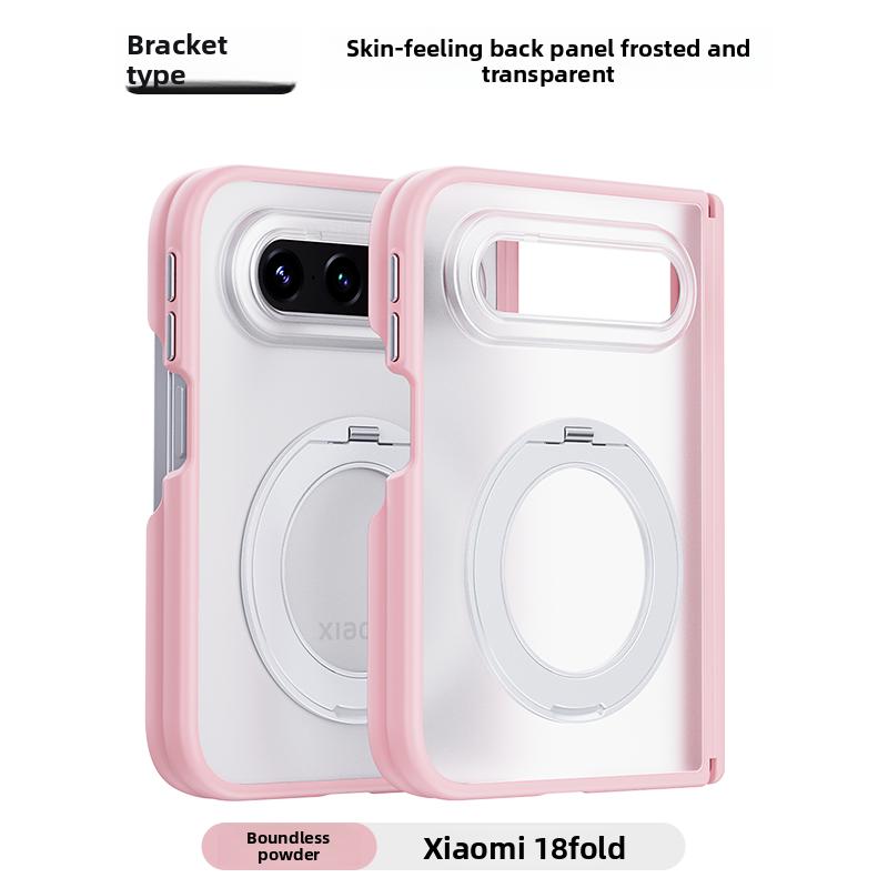 For Xiaomi Mi 18 Fold Case Hard PC transparent Ring Stand Magnetic MagSafe Protective Back Cover Case For Xiaomi 18 Fold Shell