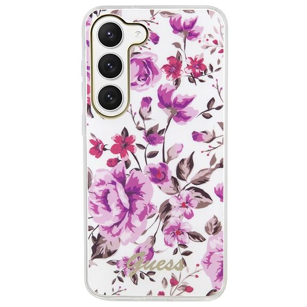 Etui Do Samsung Galaxy S23 Plus Guess Flower Collection Białe