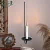 Black Wall Sconce Candle Holder for Romantic Dinner Sturdy , Black 43cm Long