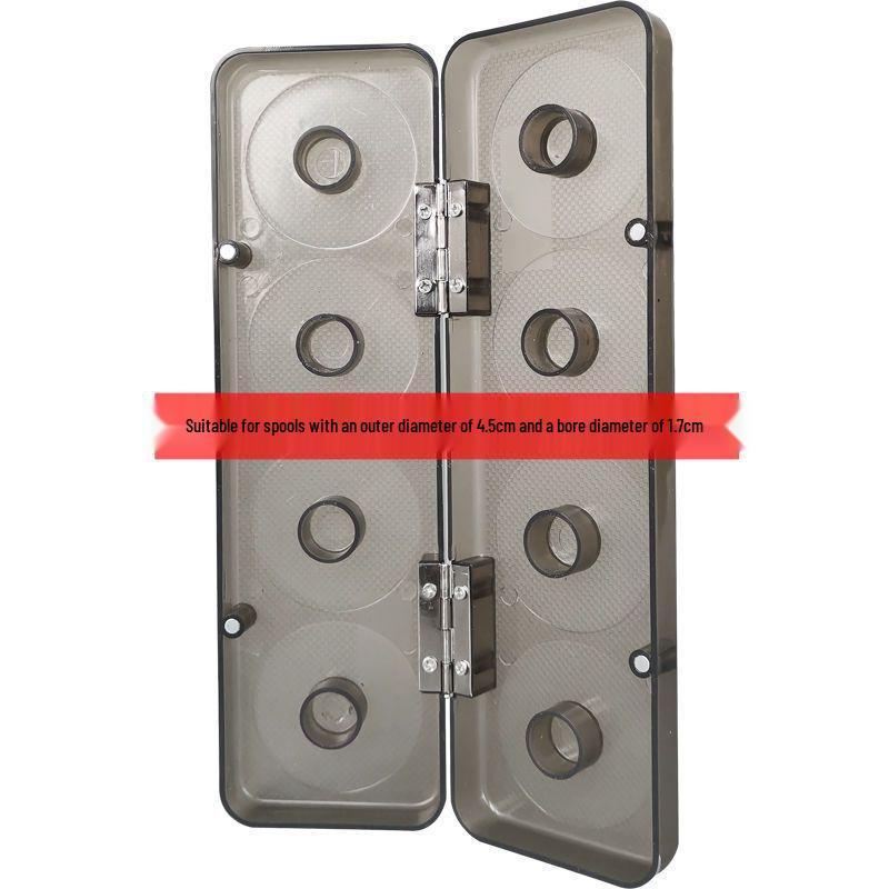 

Large Fishing Line Storage Box with 16 Spools - Main Line Circle Set