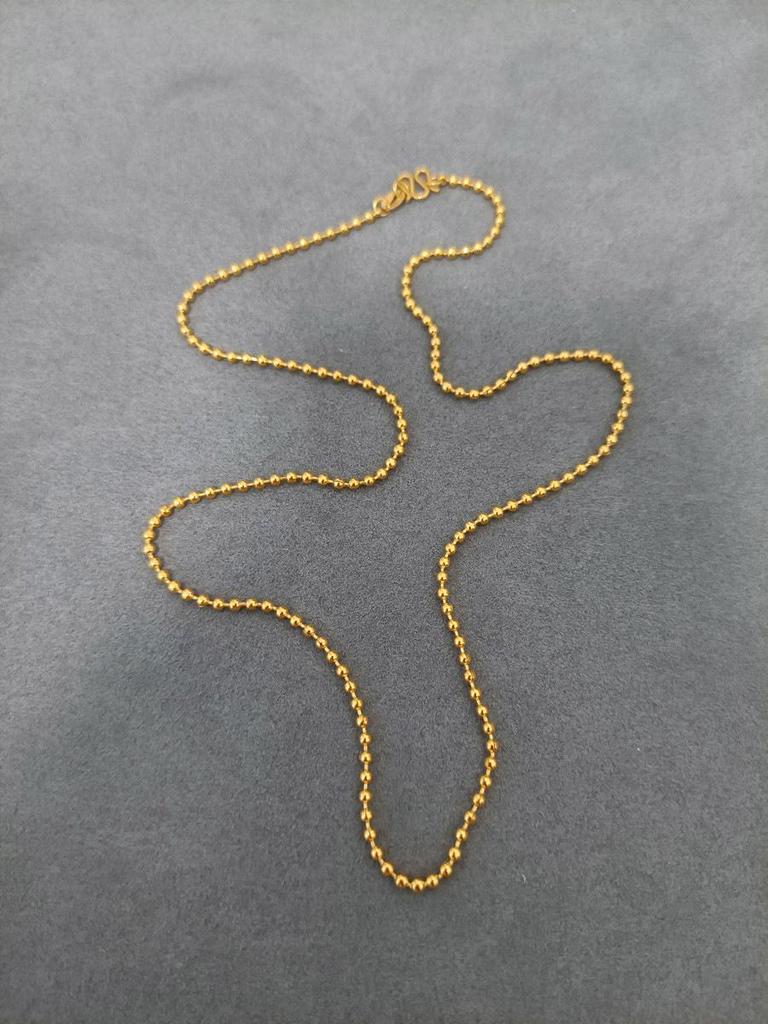 18K Gold Plated Titanium Steel Chopin Chain Pendant Necklace - Versatile, Fashionable Clavicle Chain for Couples