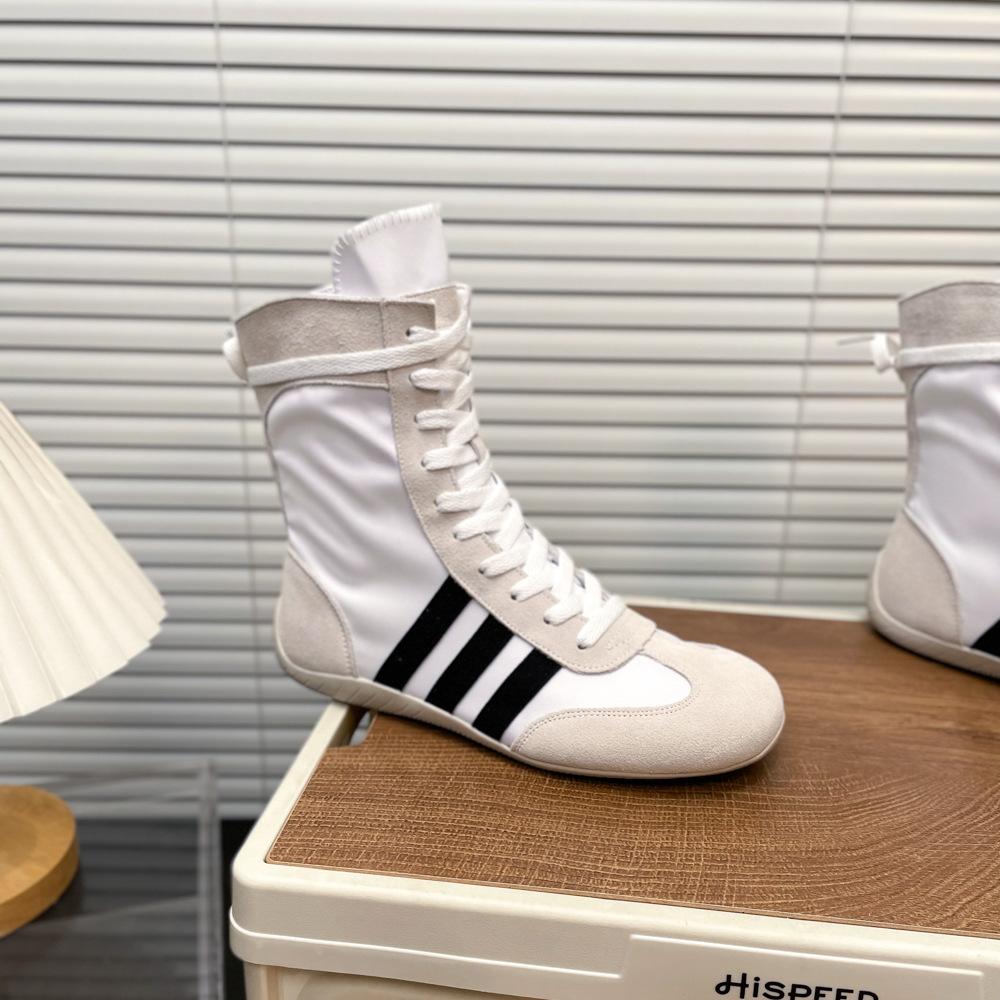 High-top German training shoes for women's summer new breathable inner height increase sports and leisure boxing boots for women's versatile straps Fo
