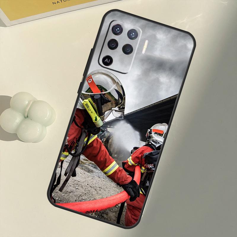 Firefighter Heroes Fireman For OPPO Find X3 Lite X5 Pro A5 A9 A31 A53 S A83 A91 A93 A54 A74 A94 A15 A16 A52 A72 Case