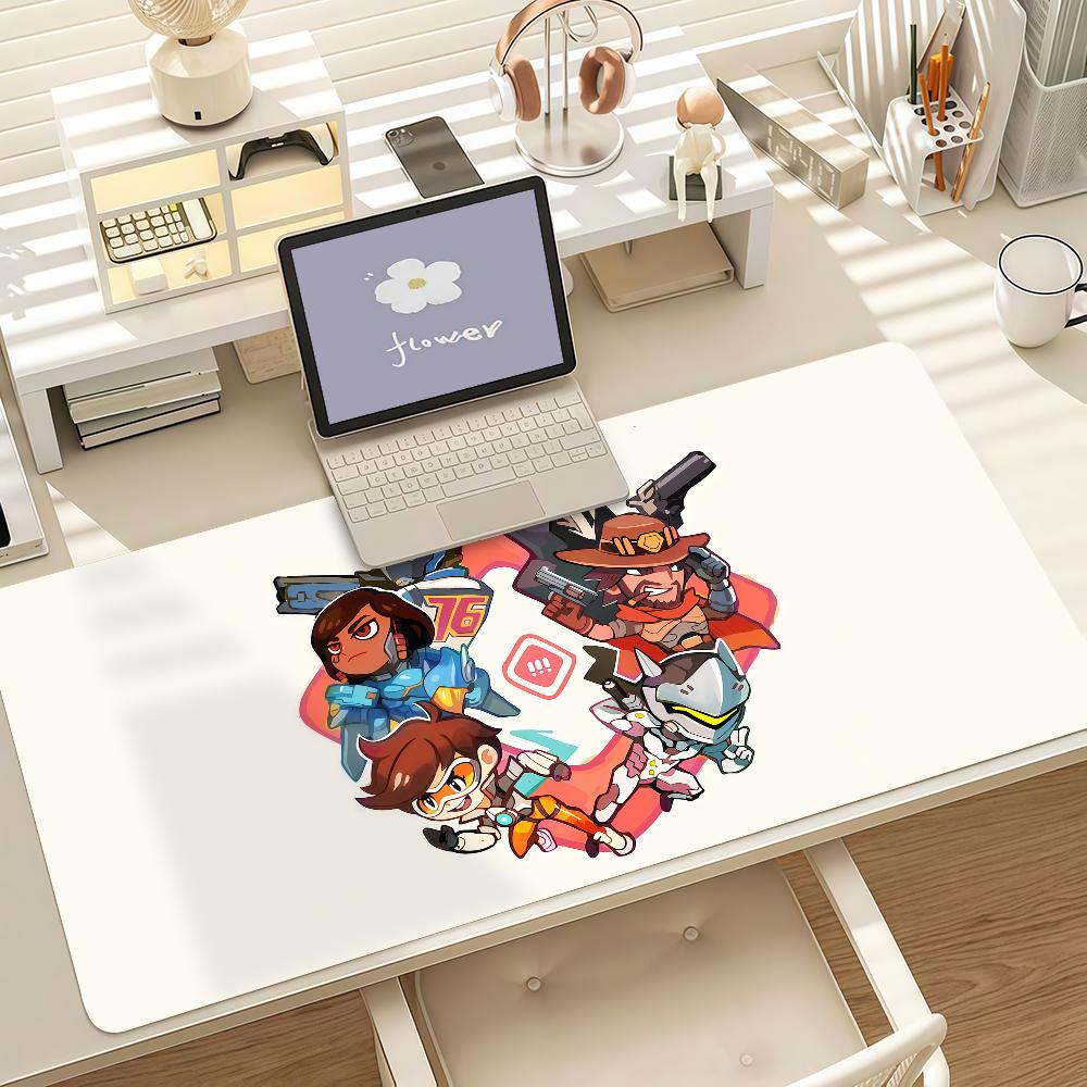 Game OOverwatchEs Mouse Pad Anti Slip Rubber Edge Locked Thickened Laptop Gaming Desk Mat