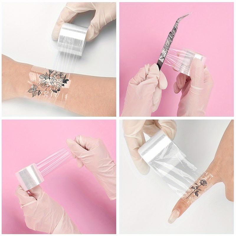 1Roll Microblading Tattoo Clear Plastic Wrap Preservative Film For Permanent Makeup Tattoo Eyebrow Tattoo Accessories