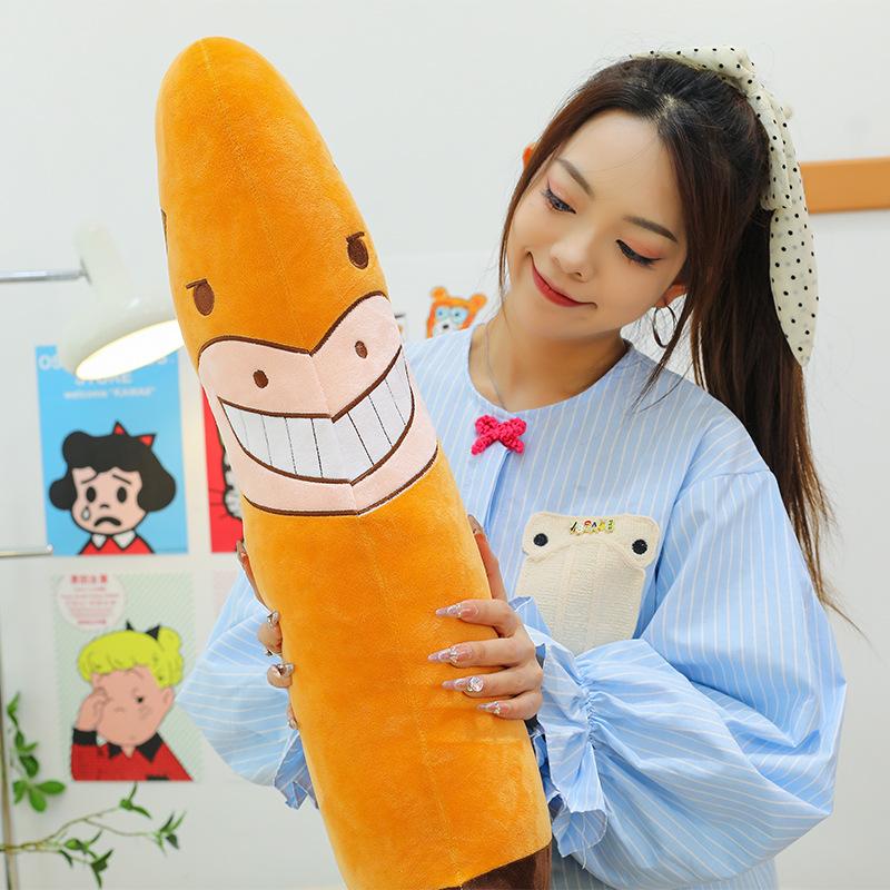 New Cow Dagger Sword Funny Plush Toy Cute Cartoon Long Doll Children's Companion Dolls Sleeping and Holding Pillow