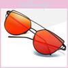 Elegant Women Ladies Retro Cat Eye Sunglasses With Premium Metal Mirrored Aviator Style