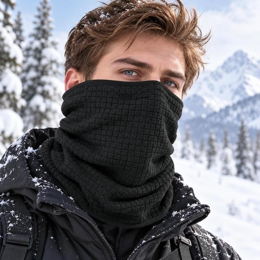 Breathable Neck Warmer Soft Fleece Face Mask Tube Bandanas Thermal Collar  Daily Commuting