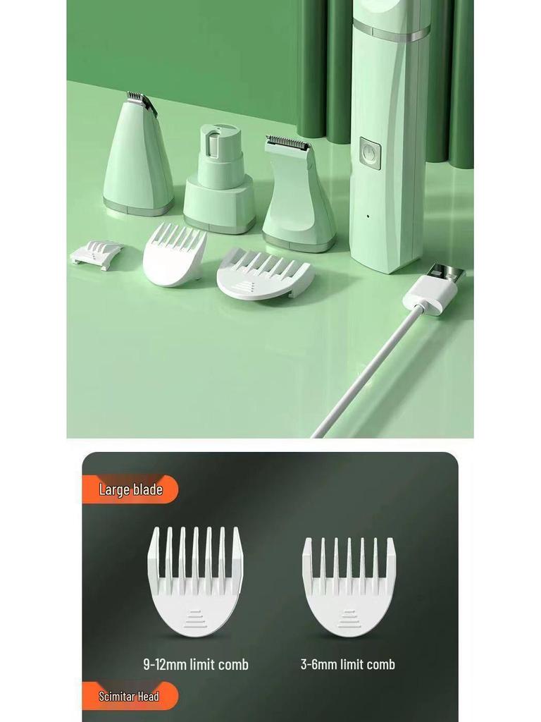 Pet Grooming Set: 4-in-1 Shaver for Dogs & Cats