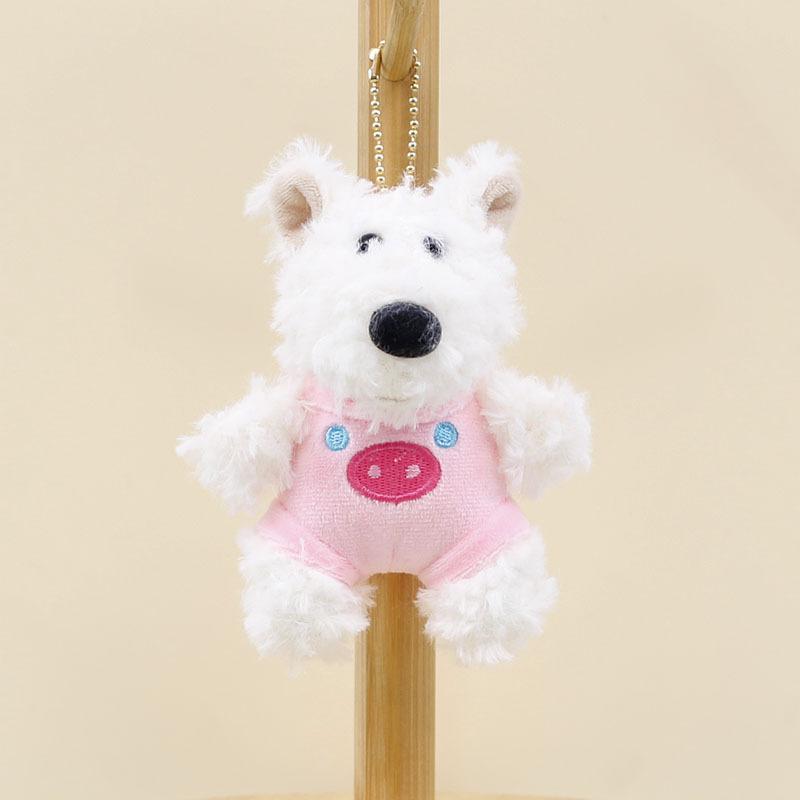 Westie Soft Plush Keychain Stuffed Dog Bag Charm Cute Accessory