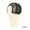Black 2*4 2*6 4*4 5*5 13*4Inch Wig Making Cap Invisible Lace Edge Adjustable Lace Wig Cap With Drawstring With Silicone Wig Caps